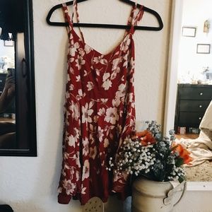 Urban Outfitters Floral Red Dress